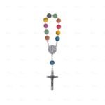 Dezena de Rosas Alpaque Acrilíco, Multicolor D1022/MULTI/F