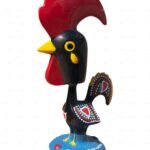 Galo de Barcelos em resina - 13 cm