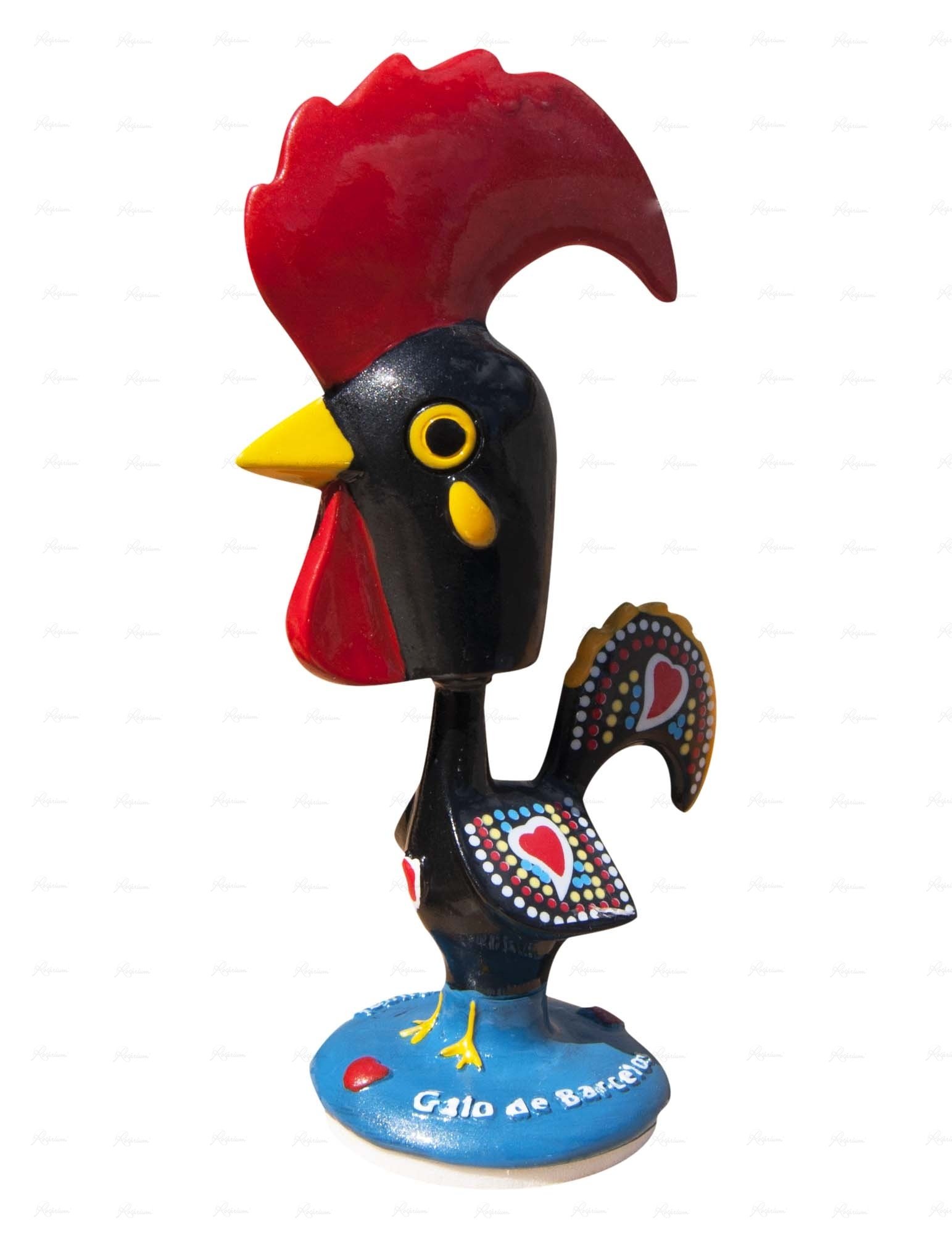 2245156310_Galo_Azul Galo de Barcelos em resina - 13 cm - Image 1