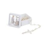 Bilaminado com Caixa 4.50x4.50cm e Terço - Nossa Senhora de Fátima