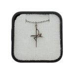 Fio em Aço Prateado, Cruz Fé,2x1cm - Image 2