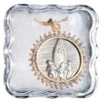 Fio c/Medalha Redonda Inox Folheada a Ouro