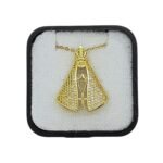 Fio em Aço Dourado c/ Nossa Senhora da Aparecida c/Strass,2.80cm - Image 2