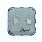 Fio Escapulário Folheado Prata Quadrado Mini N.Sra de Fátima