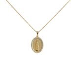 Fio Banhado a Ouro 18K Oval c/Zircónias - Fátima - Image 2