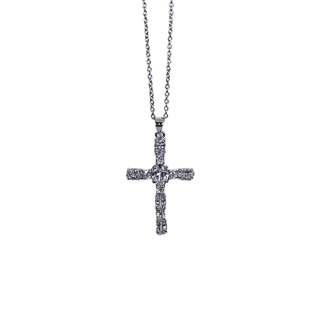 1253488600_FIO41P-67CZ-RP.jpg Fio Semi Jóia com Cuz c/ Brilhantes, 3.5cm - Image 1