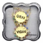 Fio Folheado a Ouro c/ Pedras Coloridas