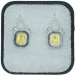 Fio Escapulário Folheado Dourado c/ centro N.Sra Fátima Prateada - Image 3