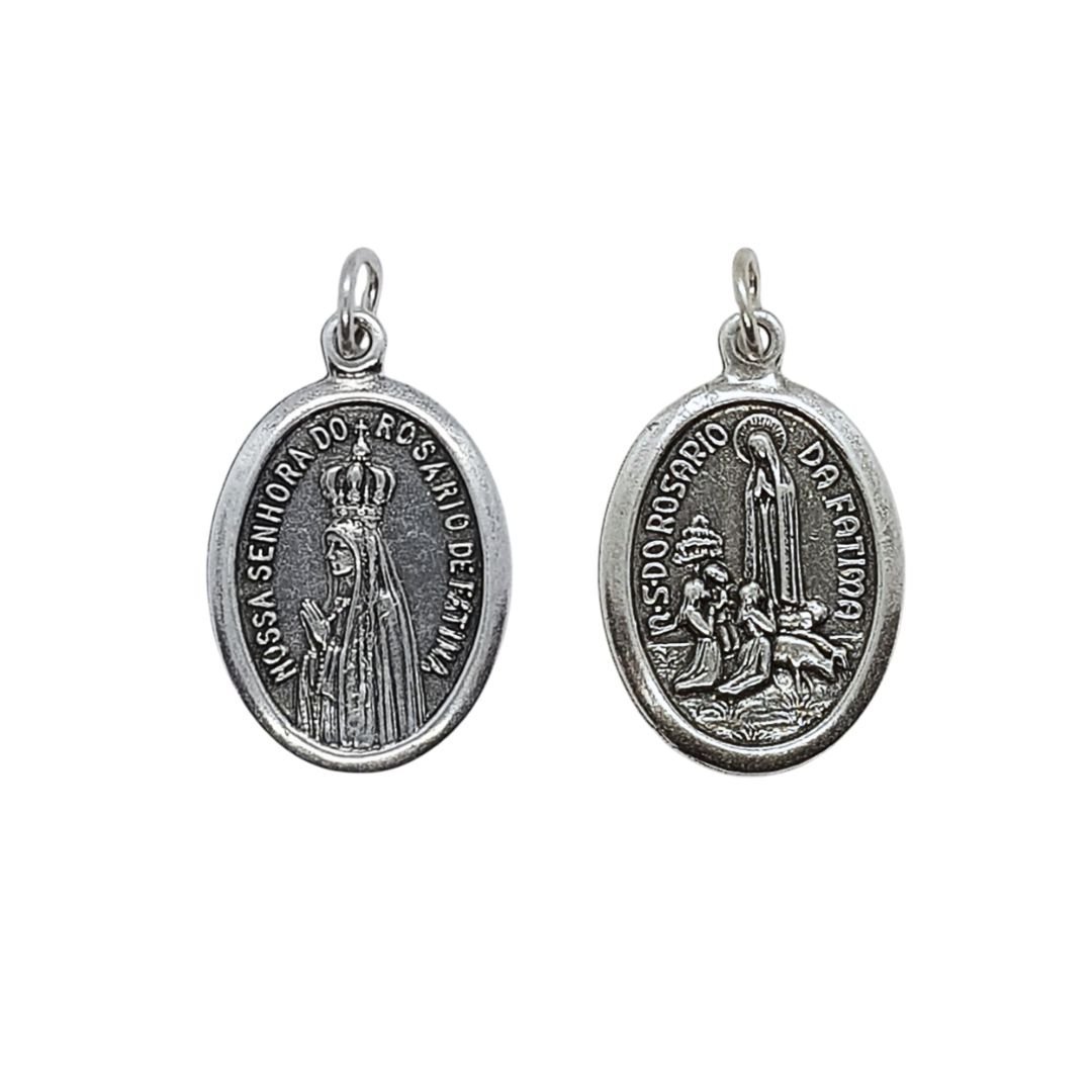1530247488_MD700_____0_32.jpg Medalha de Metal Oval c/Nossa Senhora de Fátima - Image 1