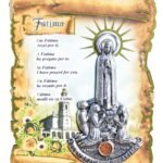 PLACA EM MADEIRA - Nossa Senhora de Fátima6 x 9,1 cm