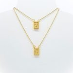 Fio Escapulário Banhado a Ouro 18k - Coração de Jesus e Nossa Senhora do Carmo - Image 2