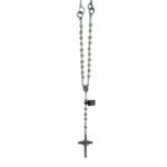 Terço de Cristal Swarovski c/ mini Cristais 6MM Prateado, Matrimónio