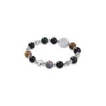 Pulseira de pedra Índia e Ónix 8mm