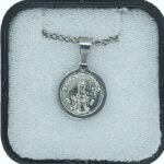 Fio com Medalha Redonda Inox com  Aparição - Image 2
