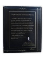 Caixa com imagem de Nª Srª de Fátima - 8 cm - Imitação de MadeiraProduto comemorativo do Centenário das Aparições de Fátima - Image 2