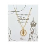 Fio Banhado a Ouro 18K Redondo c/Zircórnias - Nossa Senhora do Carmo