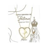 Fio Banhado a Ouro 18K c/Coração de Brilhantes - Fé