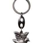 Porta-Chaves em Metal Formato Pomba