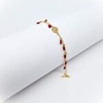 Pulseira Banhada A Ouro 18K c/Zircônias em Lágrima - Aparição - Image 2