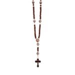 Terço de Madeira/Corda, c/Pais-Nossos ilustrados c/caixa, Fátima - Image 2