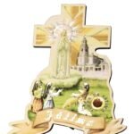 PLACA EM MADEIRA6,3 x 8 cm