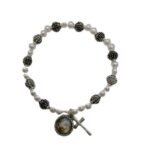 Pulseira Pérola - 5mm c/Medalha