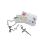 Terço de Cristal do Matrimónio Prateado, 8mm