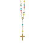 Terço de Cristal Cilíndrico Multicolor c/Caixa 7x7 - Image 2