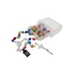 Terço de Cristal Areado c/Lascas Arredondadas