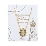 Fio Banhado a Ouro 18K Oval c/Safiras - Fátima