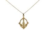 Fio Banhado a Ouro 18K Oval - Nossa Senhora de Fátima - Image 2