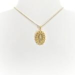 Fio Banhado a Ouro 18K Oval c/Arabesco - Fátima - Image 2