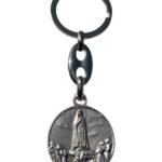 Porta-Chaves metal redondo com aparição Santo Cristo