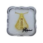 Fio em Aço Dourado c/ Nossa Senhora da Aparecida c/Strass,2.80cm