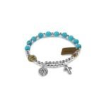 Pulseira de Pedra Turquoise 6MM