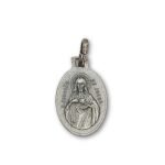 Medalha de Metal Lapidada Oval,Aparição/Sagrado Coração de Jesus,19x11mm - Image 2