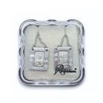 Fio Escapulário Prateado c/ Strass - Aparição