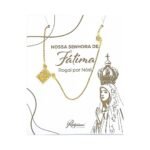 Fio Banhado a Ouro 18K c/Medalha Quadrada e Coração