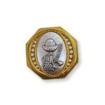 Caixa de Metal Hexagonal Dourada, Comunhão 4x4x1.50cm - Image 3