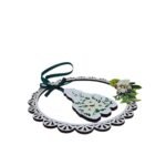 Moldura em MDF c/Nossa Senhora de Fátima, pintada à mão, 16cm - Image 2