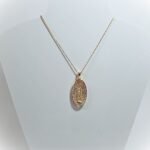 Fio Banhado a Ouro 18K c/Medalha Oval de Brilhantes - Nossa Senhora de Fátima - Image 2