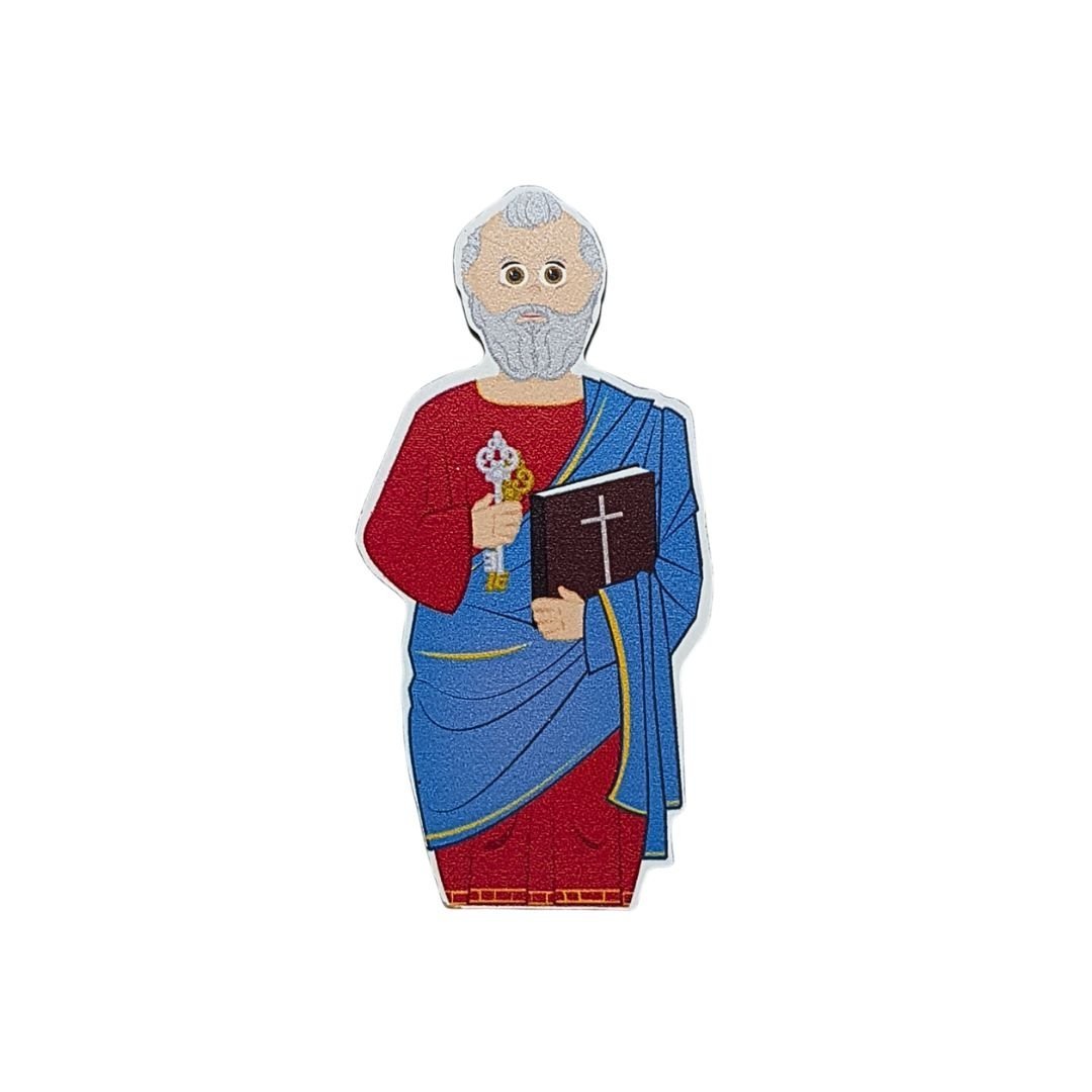 3008219171_S__O_PEDRO.jpg Iman em Madeira,Coleção Lello&Lilla-São Pedro - Image 1