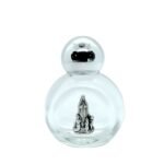 Frasco de Vidro Redondo c/Nossa Senhora de Fátima, 6.5CM