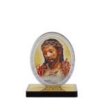 Placa em Madeira com Senhor Santo Cristo dos Milagres, 7cm