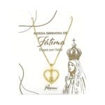 Fio Banhado a Ouro 18K c/Coração - Nossa Senhora de Fátima