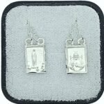 Fio Escapulário Retangular Prateado Aparição N.Sra Fátima - Image 2