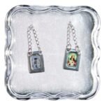 Fio Escapulário em Inox Pequeno c/Fotos Nª Srª do Carmo