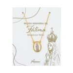 Fio Banhado a Ouro 18K Oval c/Nossa Senhora de Fátima