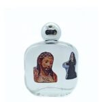 Frasco de Água de Vidro c/ Resina-Senhor Santo Cristo e Madre Teresa da Anunciada, 9.5cm