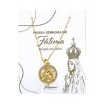 Fio Banhado a Ouro 18K c/Medalha de Brilhantes - São Jorge